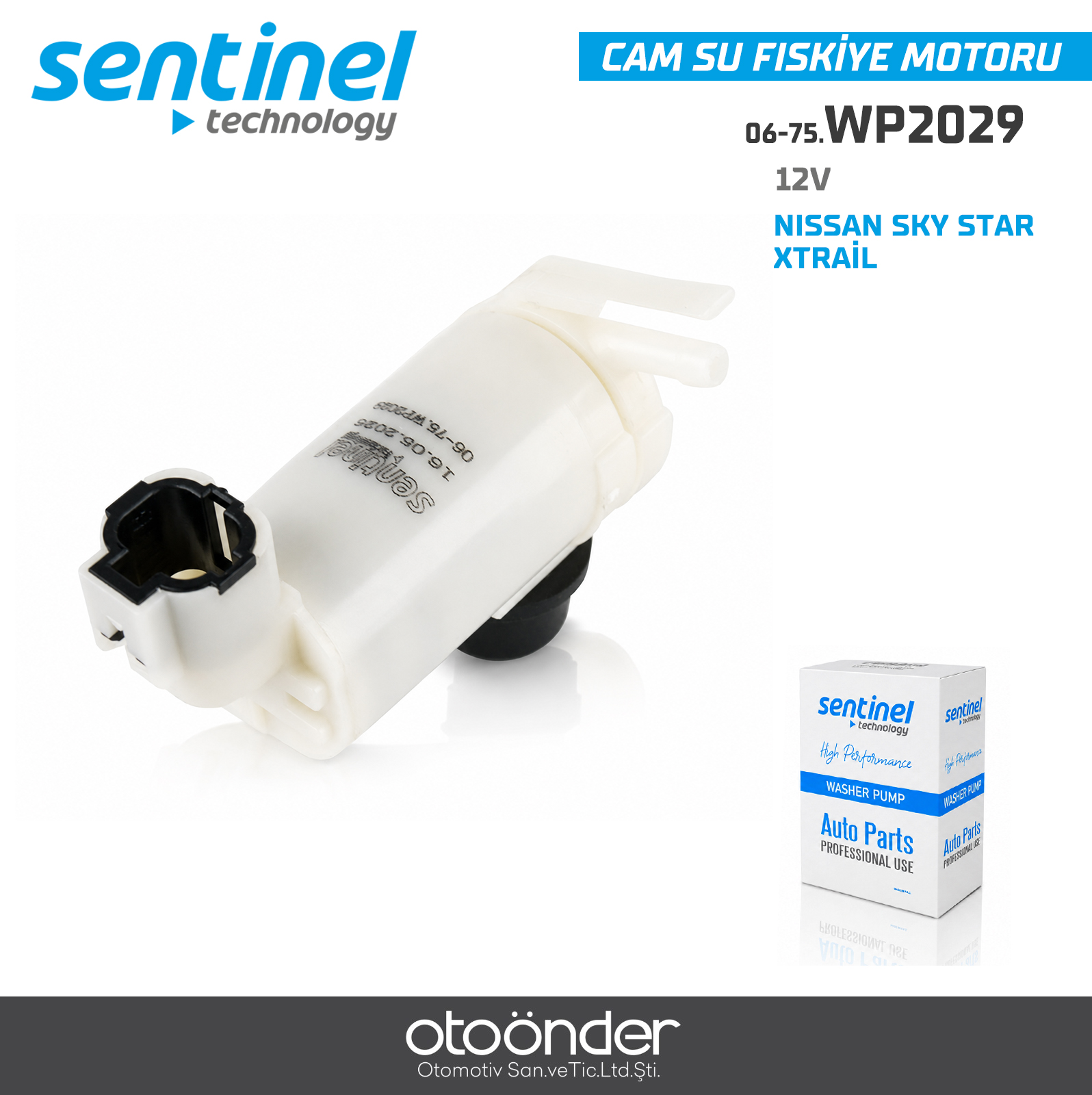 CAM SU FİSKİYE MOTORU NISSAN SKY STAR- XTRAİL  12V