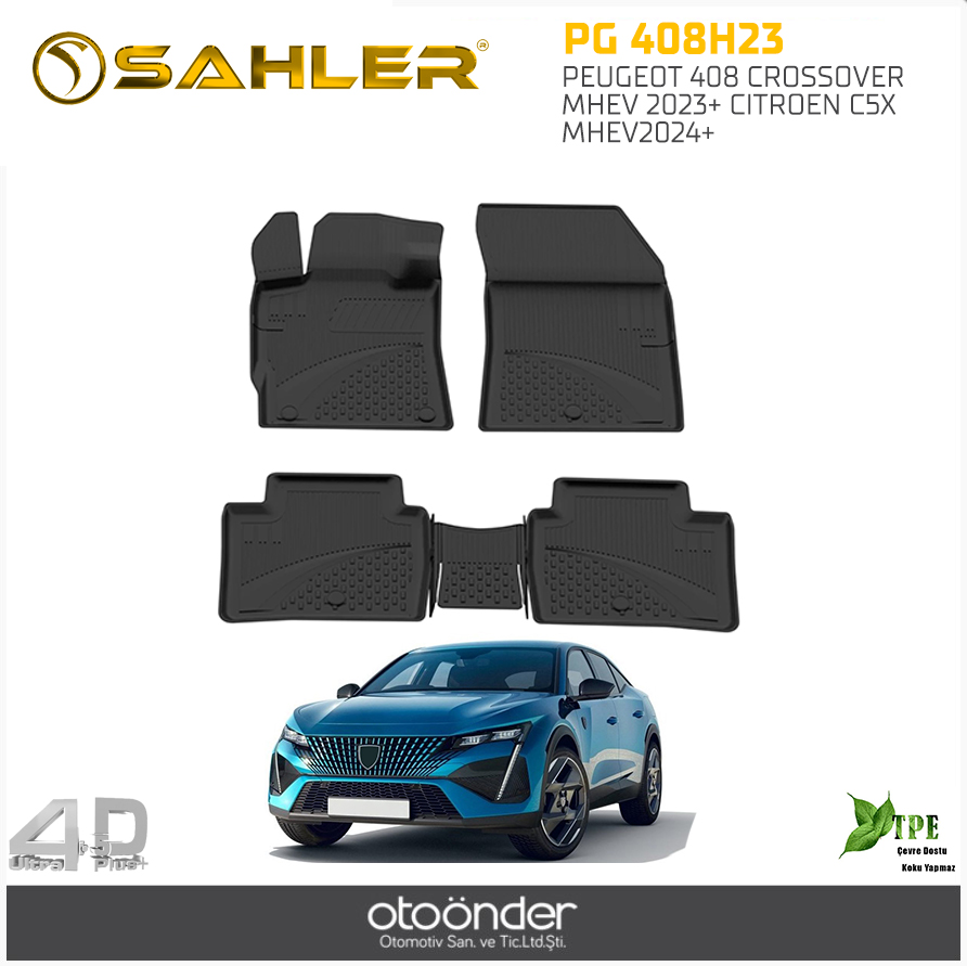 PEUGEOT 408 CROSSOVER MHEV 2023+ CITROEN C5X MHEV2024+ UYUMLU 4,5D SYH PASPAS SAHLER