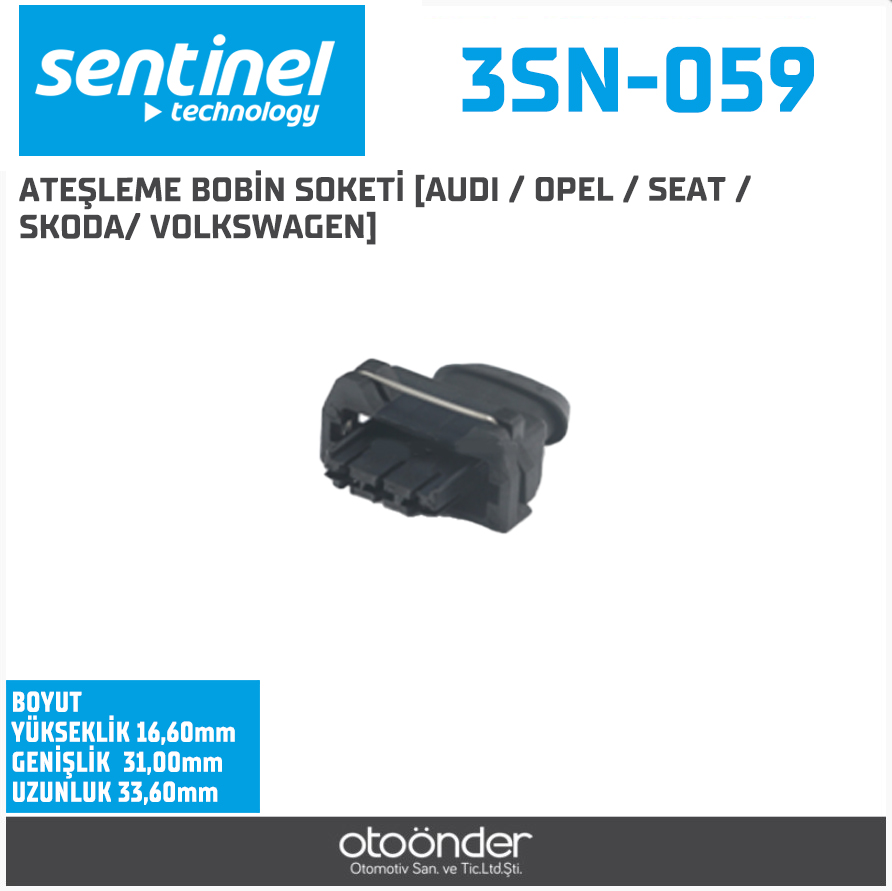 ATEŞLEME BOBİN SOKETİ [AUDI / OPEL / SEAT / SKODA/ VOLKSWAGEN]