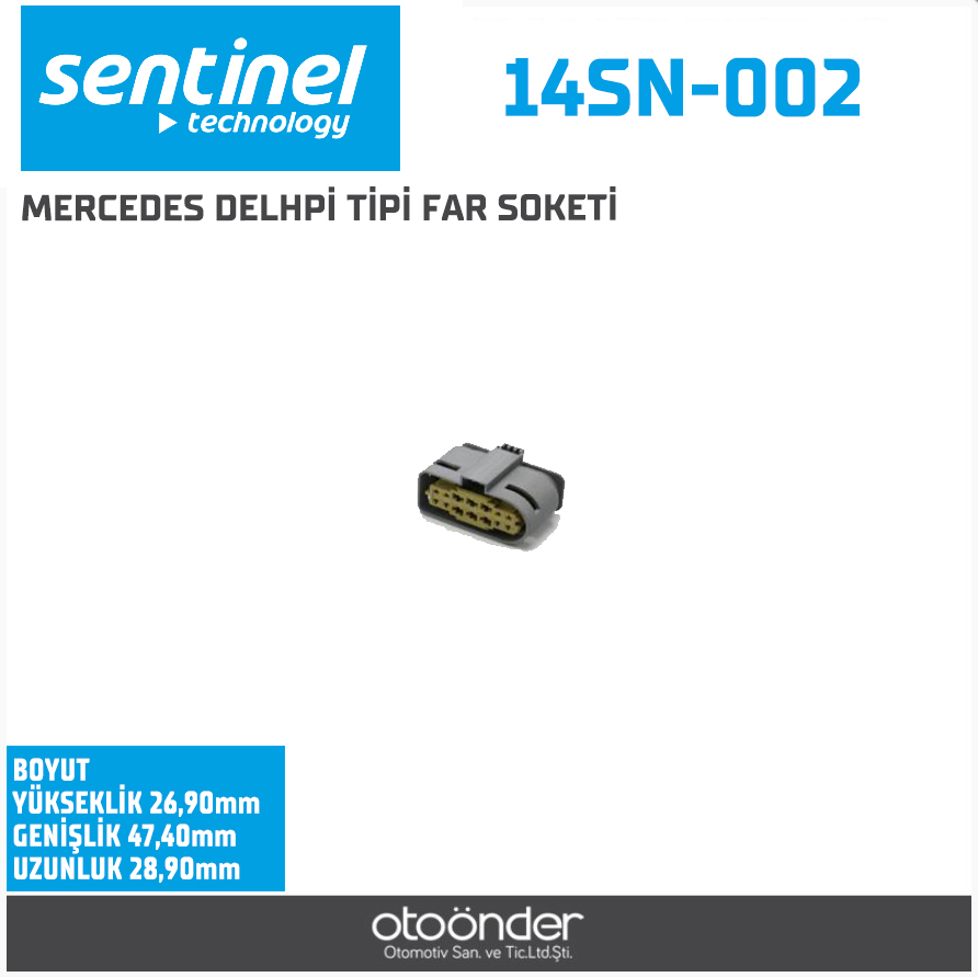 MERCEDES DELHPİ TİPİ FAR SOKETİ