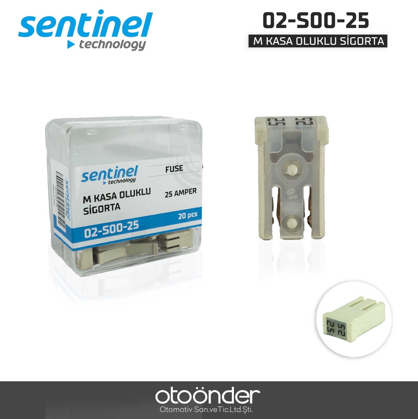 M KASA OLUKLU SİGORTA 25 AMPER