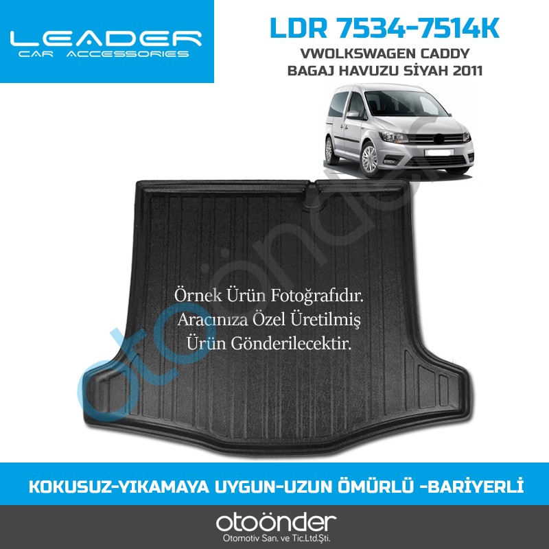 VWOLKSWAGEN CADDY BAGAJ HAVUZU SİYAH 2011-2020