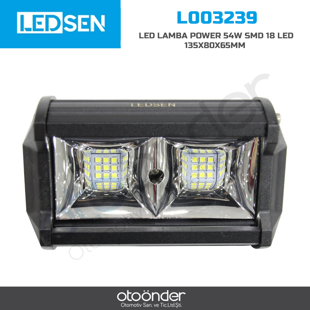 LED LAMBA POWER 54W SMD 18 LED 135X80X65mm