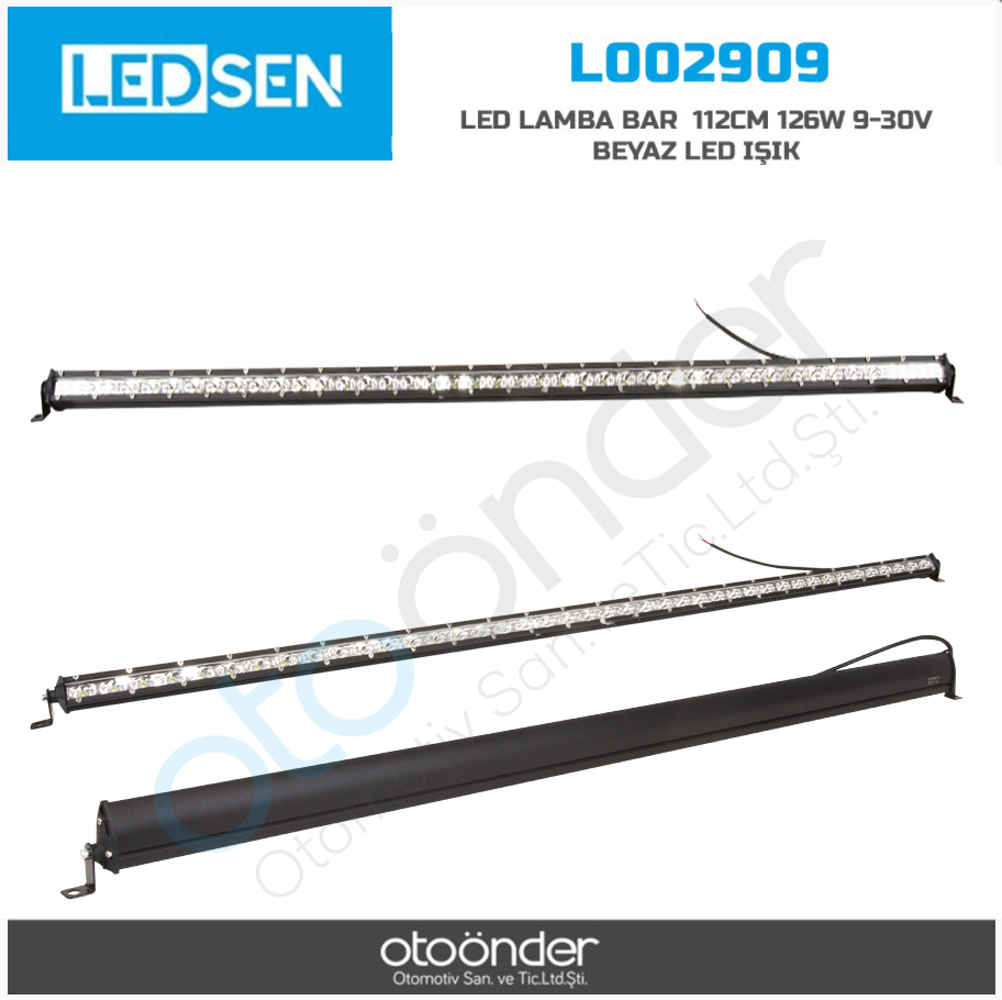 LED LAMBA BAR 112CM 126W 9-30V BEYAZ LED IŞIK