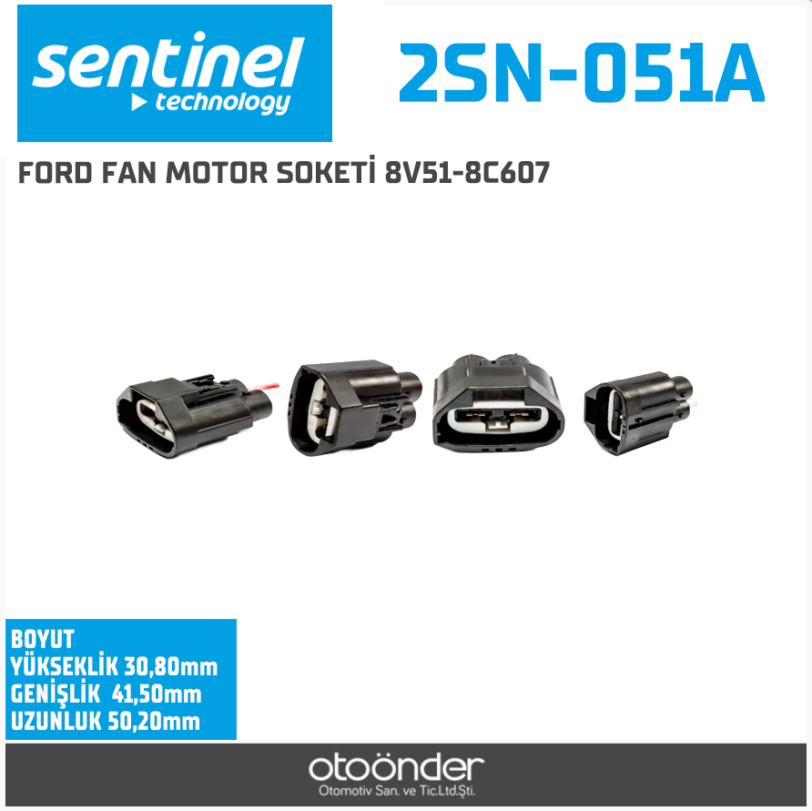 FORD FAN MOTOR SOKETİ 8V51-8C607