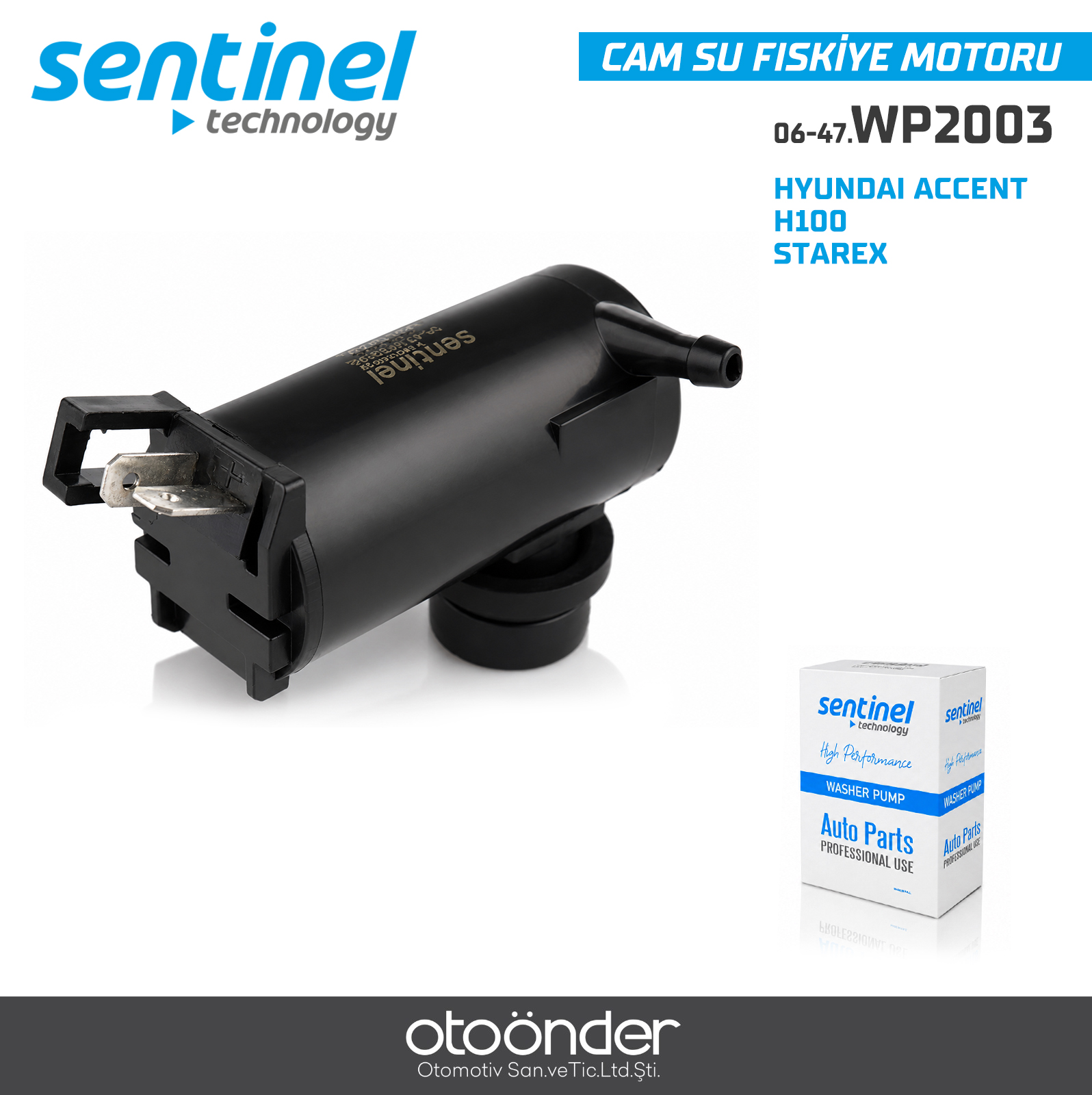 CAM SU FİSKİYE MOTORU HYUNDAI ACCENT/H100/ STAREX