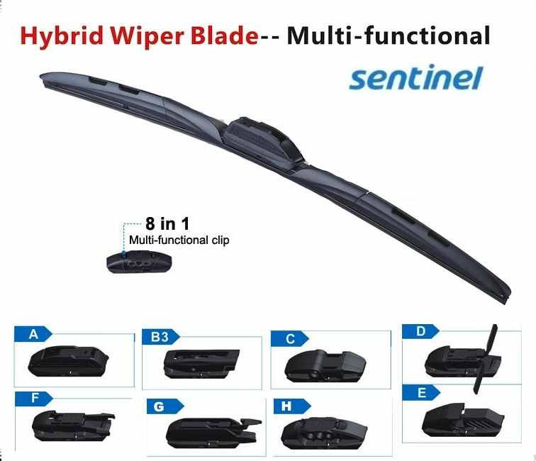 410 MM HYBRID SİLECEK SÜPÜRGESİ 8 APARATLI 16"