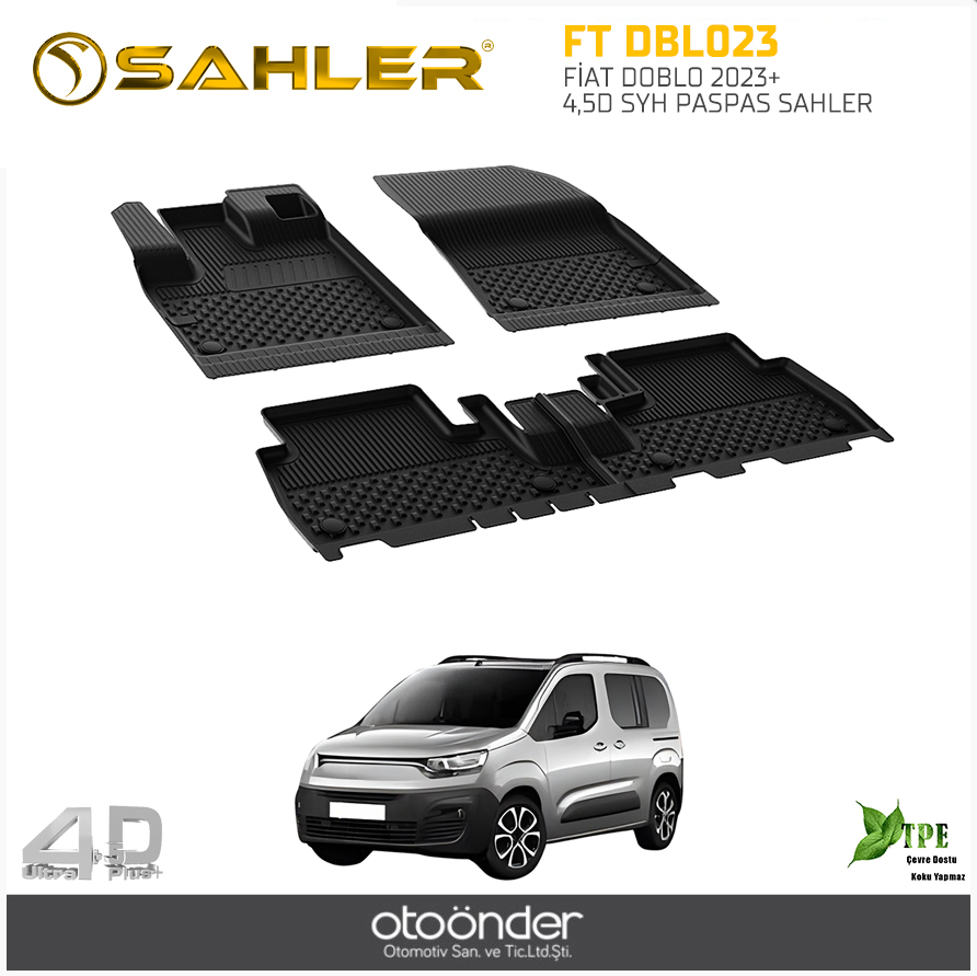 FİAT DOBLO 2023+ 4,5D SYH PASPAS SAHLER