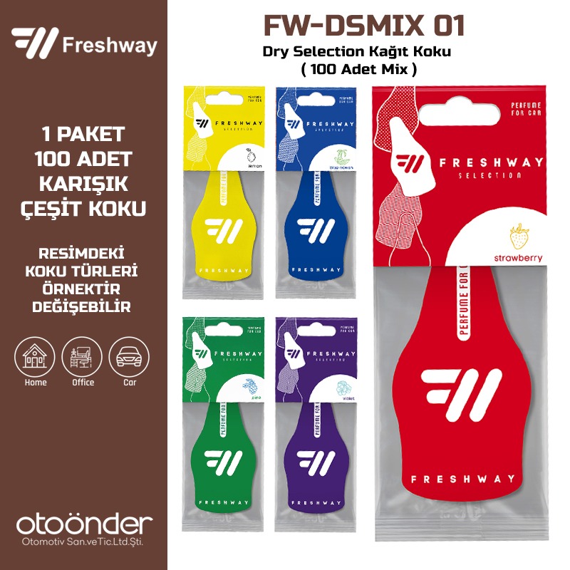 Dry Selection Kağıt Koku Karışık ( 100 Adet Var )Fresh Way