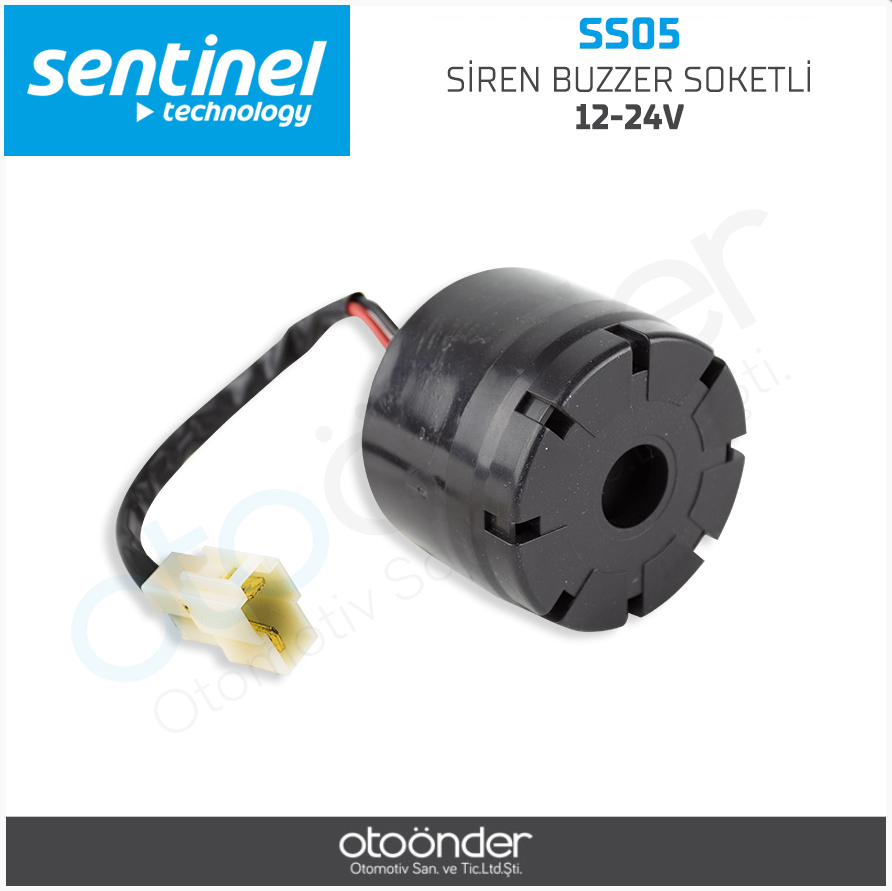 SİREN BUZZER SOKETLİ 12-24V