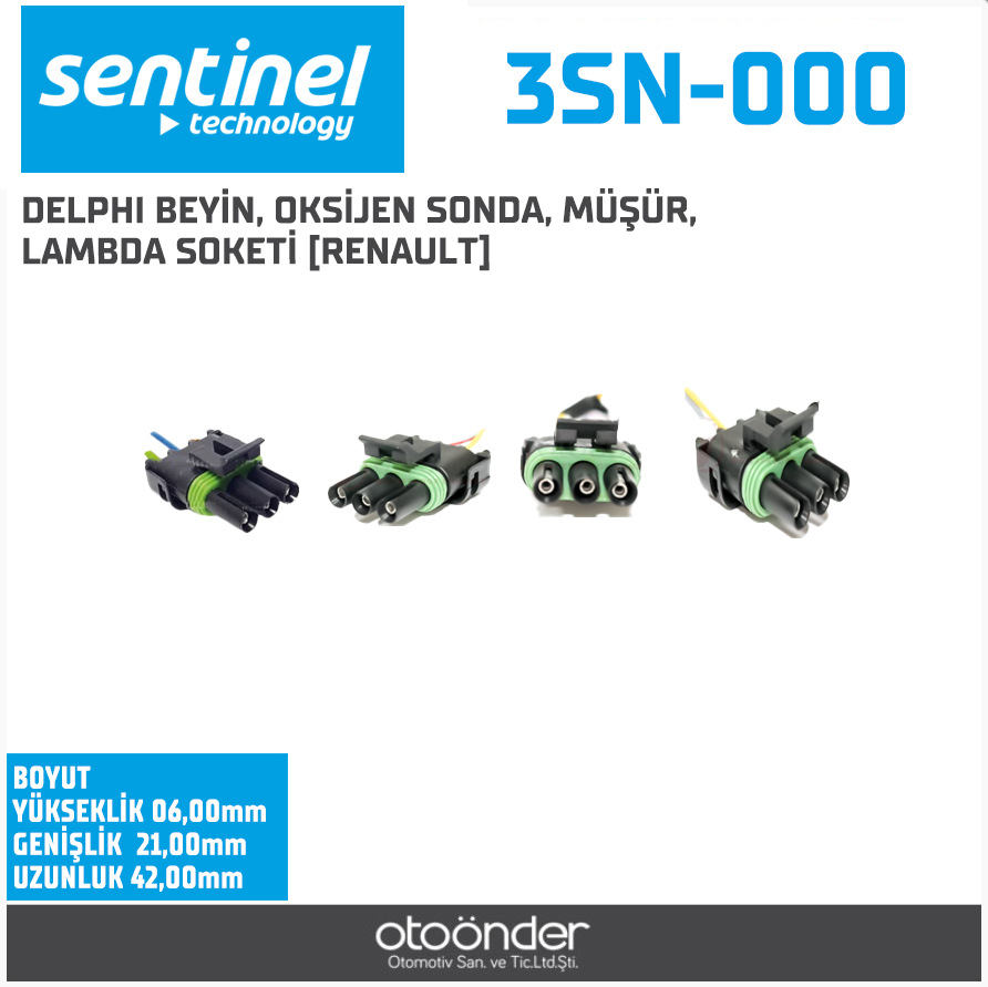 DELPHI BEYİN, OKSİJEN SONDA, MÜŞÜR, LAMBDA SOKETİ. [RENAULT]