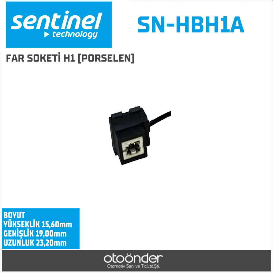 FAR SOKETİ H1 [PORSELEN]