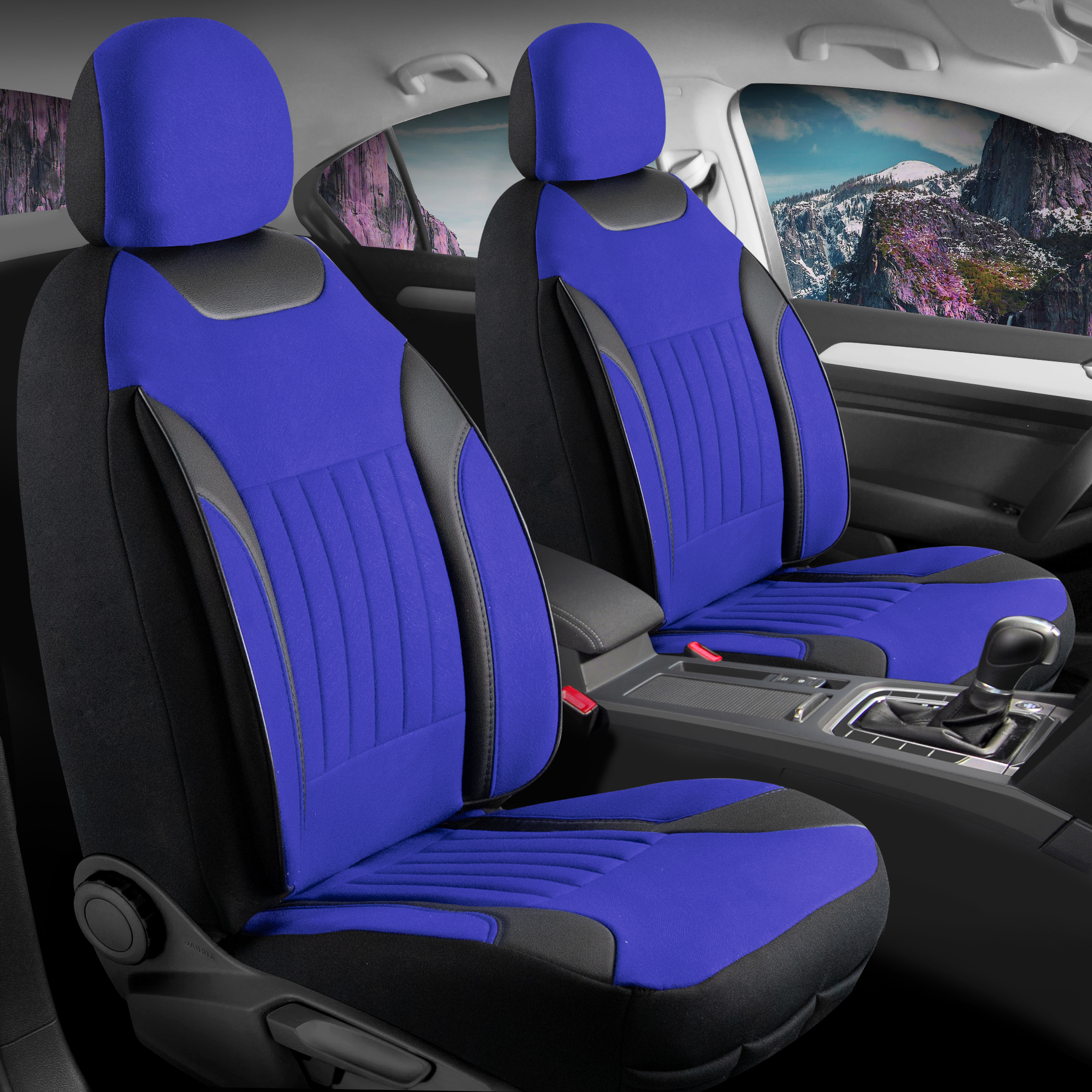 EDİTİON TAY TÜYÜ OTO KILIFI FERMUARLI. MAVİ