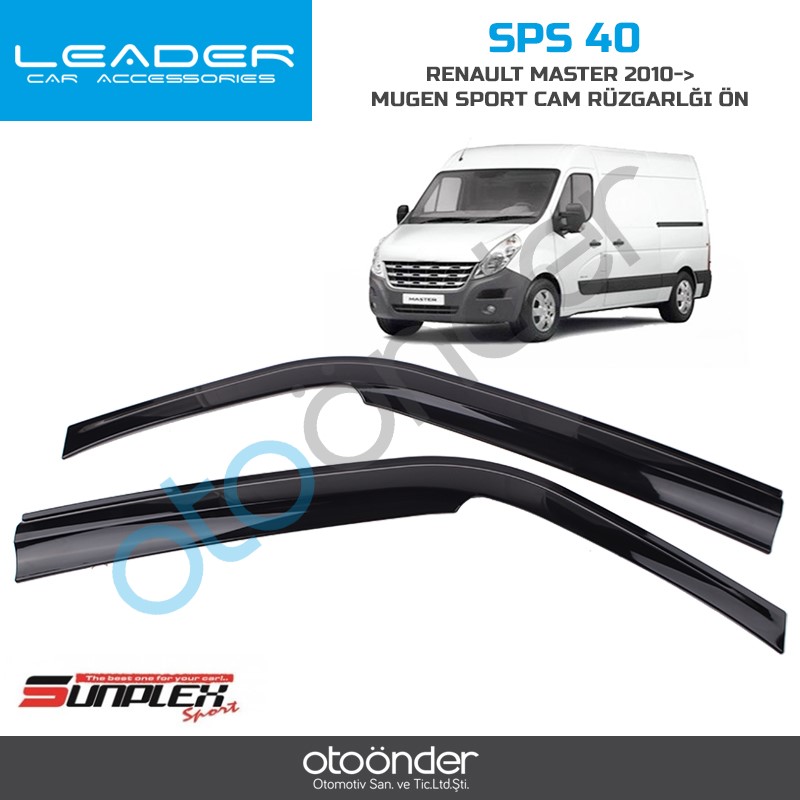 RENAULT MASTER MUGEN SPORT CAM RÜZGARLIĞI.2010-2024  2 Parça