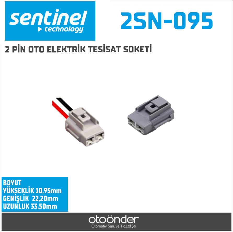2 PİN OTO ELEKTRİK TESİSAT SOKETİ