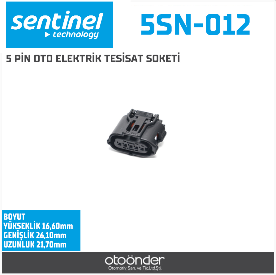 MAF SENSÖR SOKETİ JAPON TİPİ GAZ PEDAL SOKETİ [HONDA / ISUZU / SUBARU / VOLVO / TOYOTA]