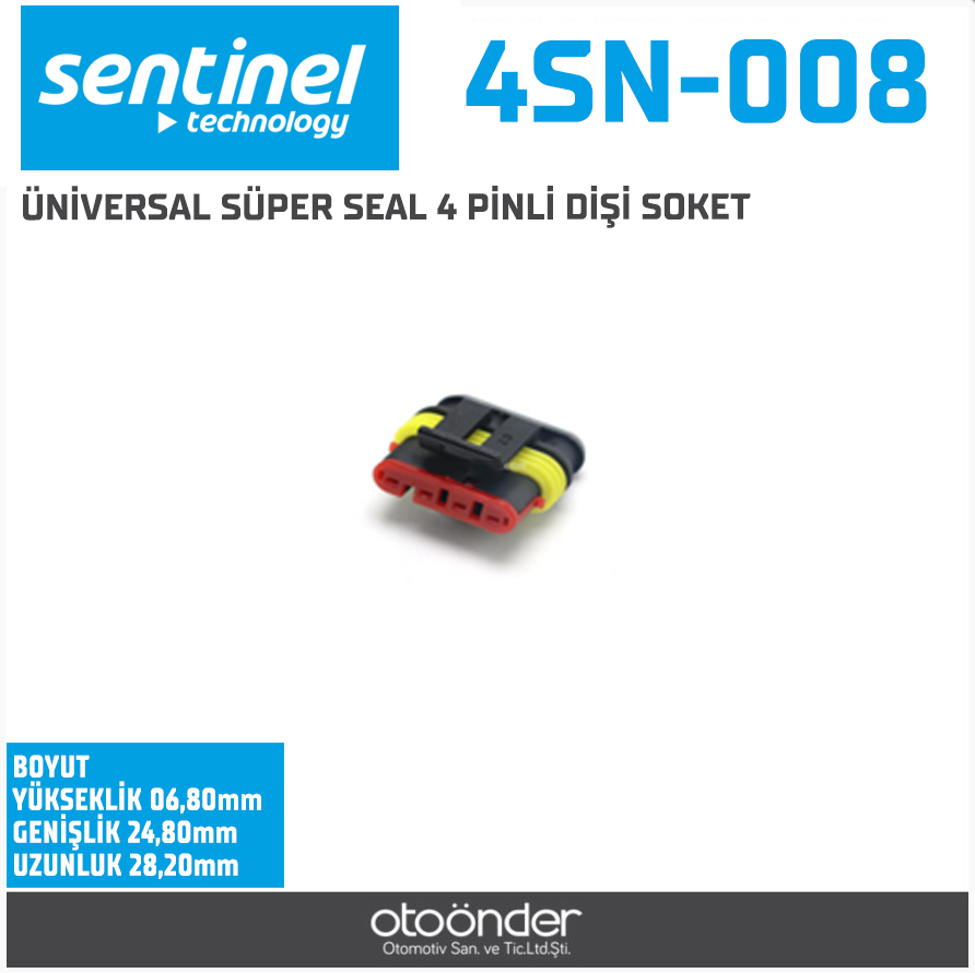 TOFAŞ RENAULT SÜPER SEAL  BOBİN SOKETİ  ERKEK ÜNİVERSAL