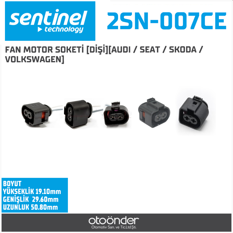 FAN MOTOR SOKETİ [DİŞİ][AUDI / SEAT / SKODA /. VOLKSWAGEN]