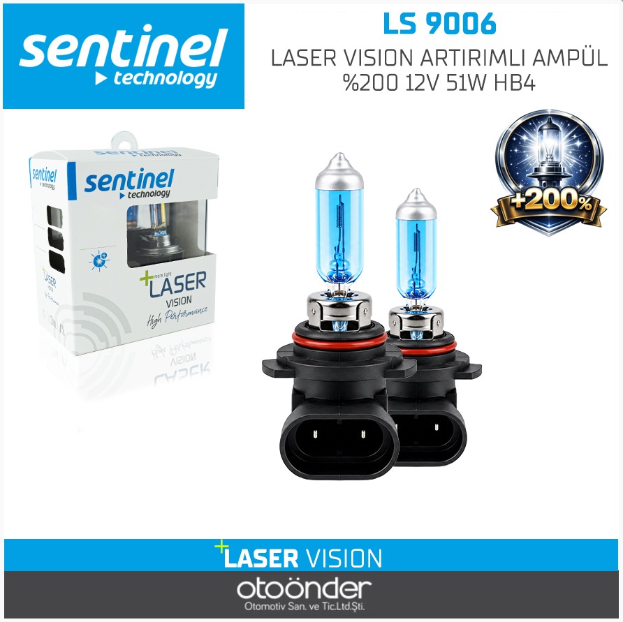 LASER VISION ARTIRIMLI AMPÜL %200 12V 55W