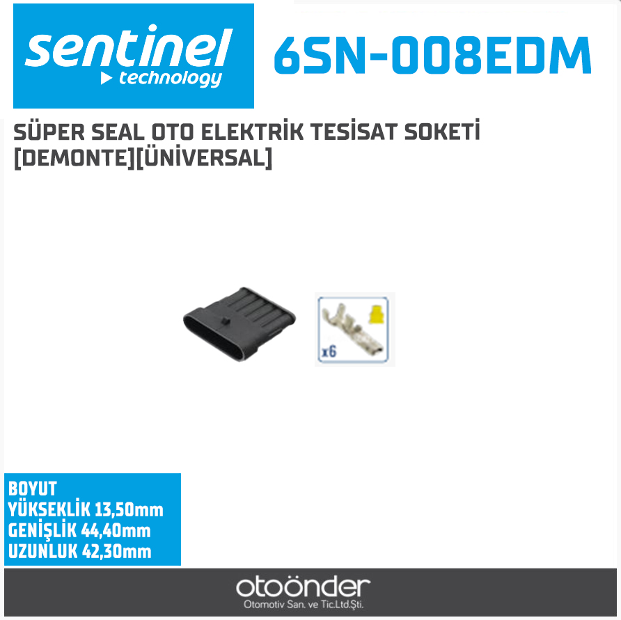 SÜPER SEAL OTO ELEKTRİK TESİSAT SOKETİ [DEMONTE][ÜNİVERSAL]