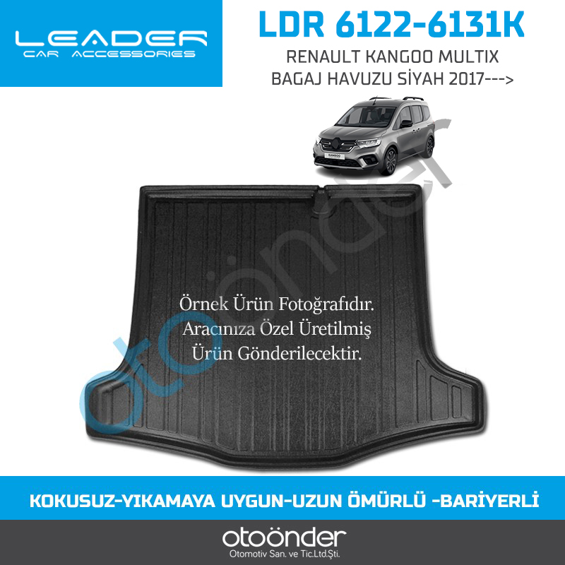 RENAULT KANGOO MULTIX BAGAJ HAVUZU SİYAH 2017--->