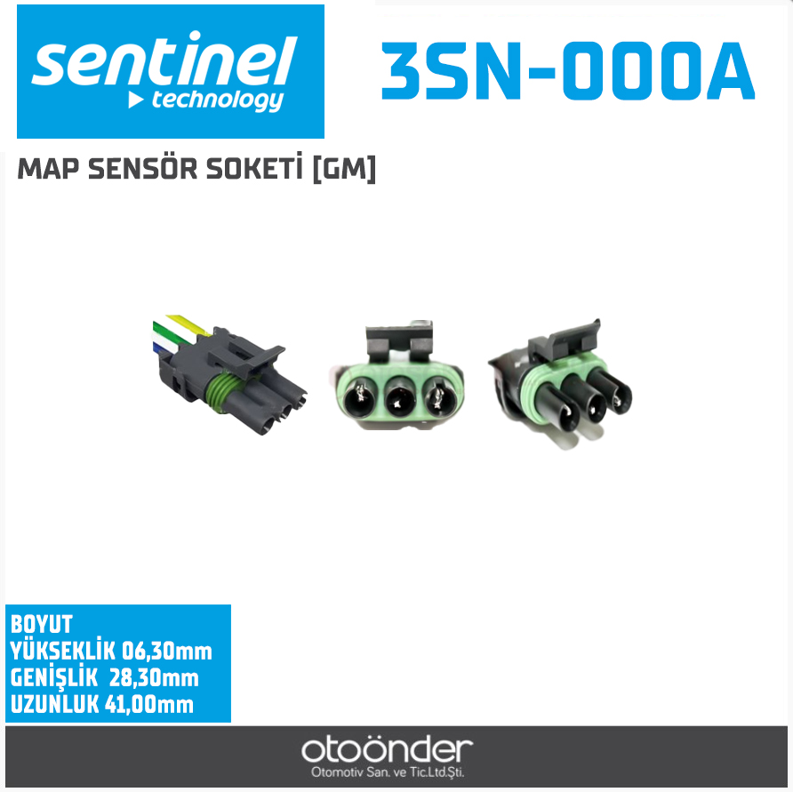 MAP SENSÖR SOKETİ [GM] RENAULT BOBİN SOKETİ