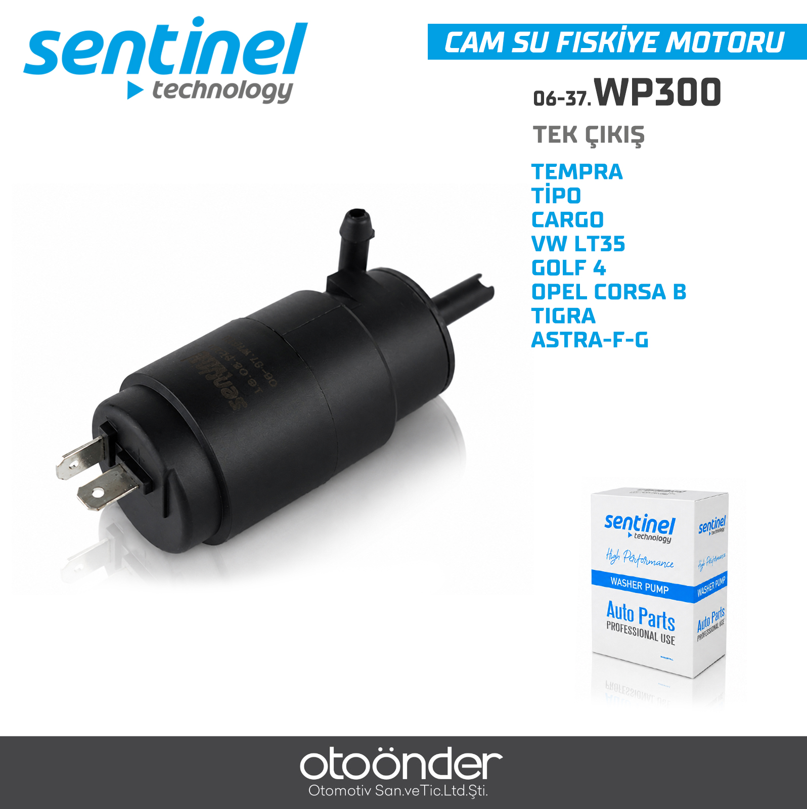 CAM SU FİSKİYE MOTORU TEK ÇIKIŞ  TEMPRA/TİPO/CARGOVW LT35/GOLF 4 / OPEL CORSA B /TIGRA/ASTRA-F-G/