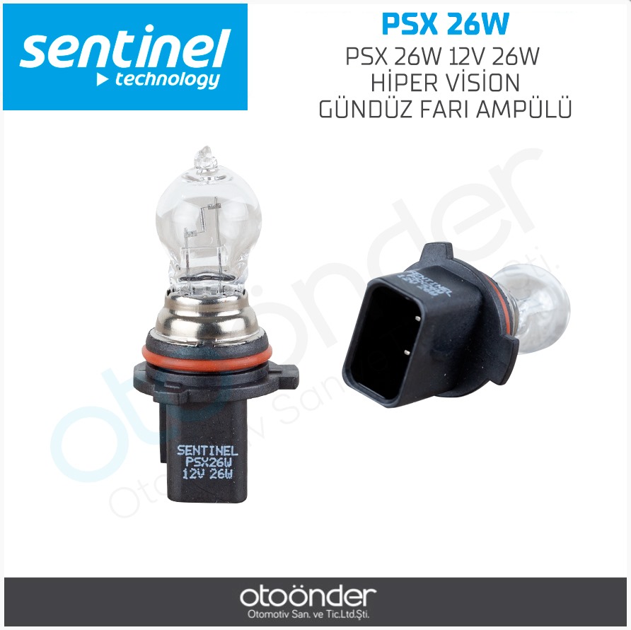 12V GÜNDÜZ SÜRÜŞ AMPULÜ PSX26W PG18.5D-3 AUDİ