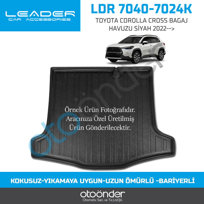 TOYOTA COROLLA CROSS BAGAJ HAVUZU SİYAH 2022-->