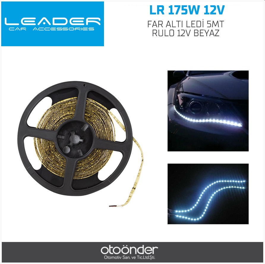FAR ALTI LEDİ 5MT RULO 12V BEYAZ