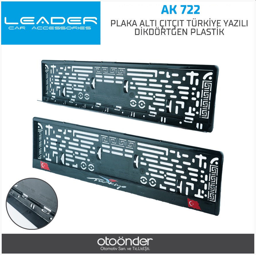 PLAKA ALTI  ÇITÇIT TÜRKİYE YAZILI DİKDÖRTGEN .PLASTİK
