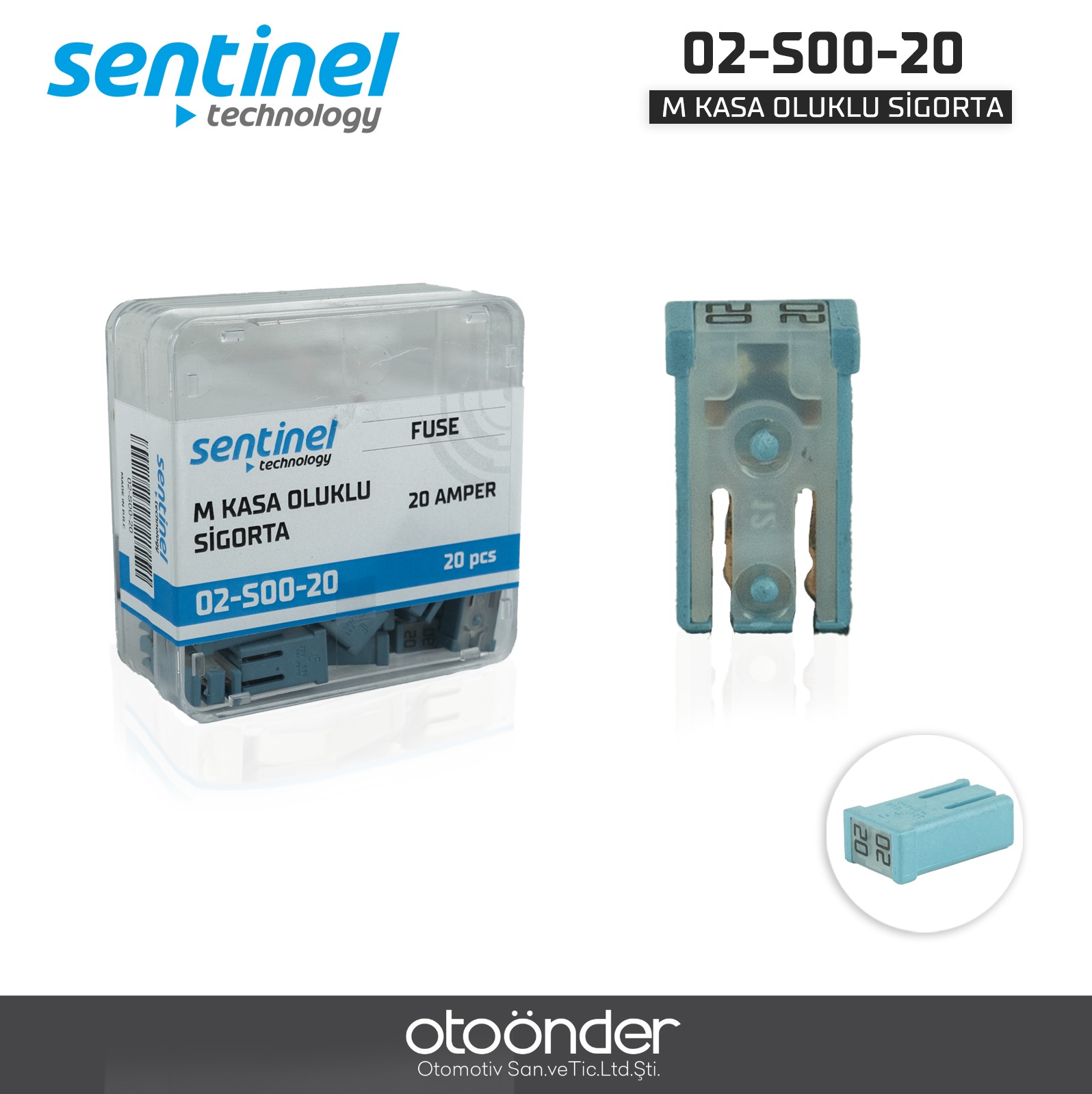 M KASA OLUKLU SİGORTA 20 AMPER