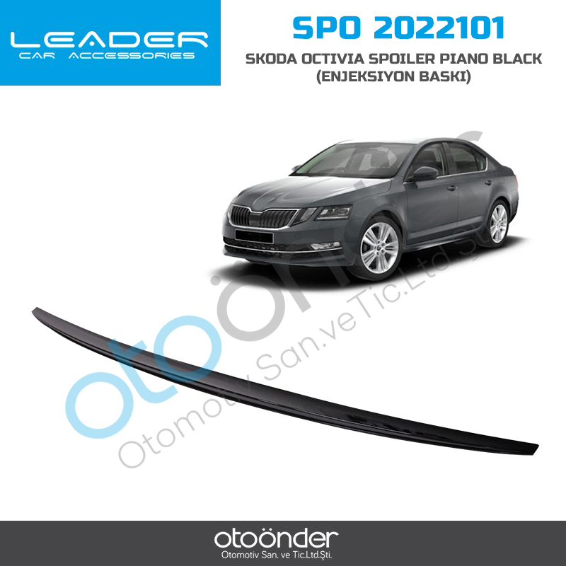 SKODA OCTAVIA 2013-2019  SPOİLER PİANO BLACKENJEKSİYON BASKI)