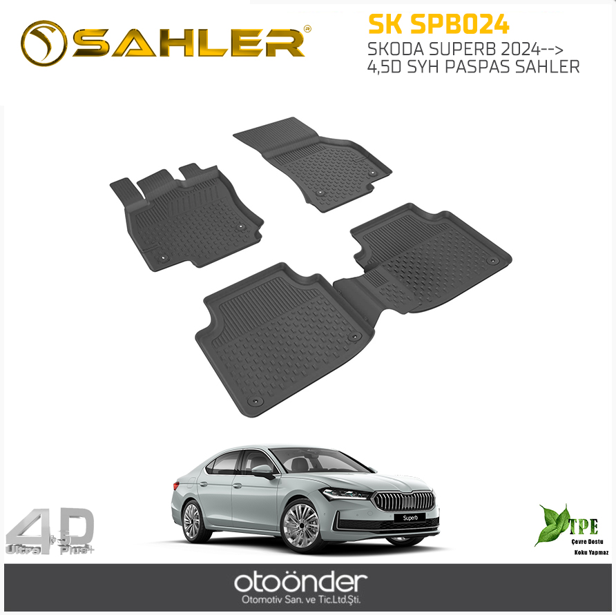 SKODA SUPERB 2024-->  4,5D SYH PASPAS SAHLER