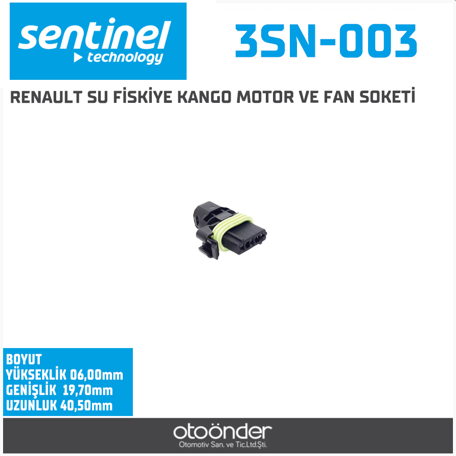 SU FISKİYE, FAR AYAR MOTORU SOKETİ[FIAT / NISSAN/ OPEL / RENAULT / VAUXHALL]