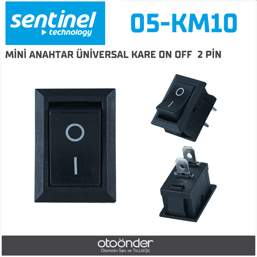 MİNİ ANAHTAR ÜNİVERSAL KARE ON OFF  2 PİN