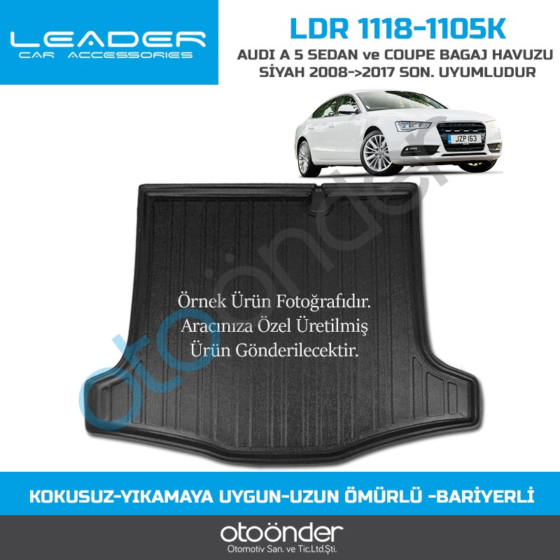 AUDI A 5 SEDAN ve COUPE  BAGAJ HAVUZU SİYAH 2008->2017 SONRASINADA UYUMLUDUR