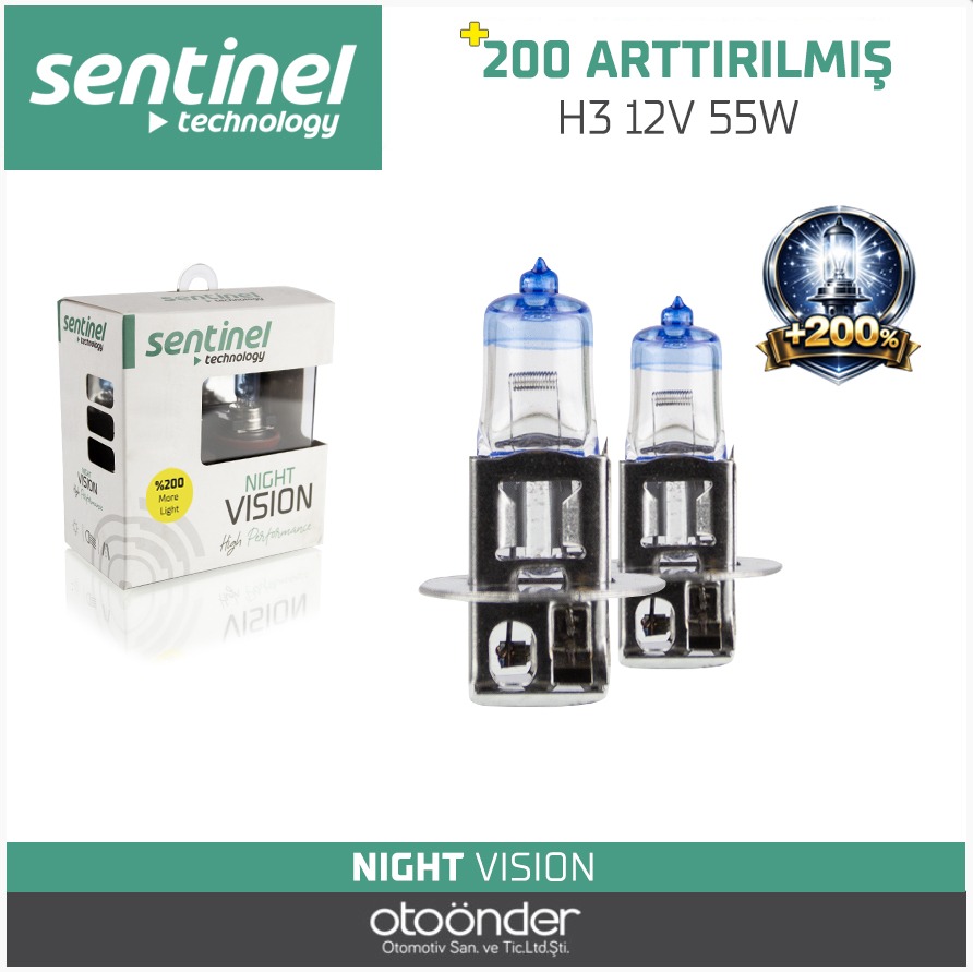 NIGHT VISION ARTIRIMLI AMPÜL %200 12V 55W
