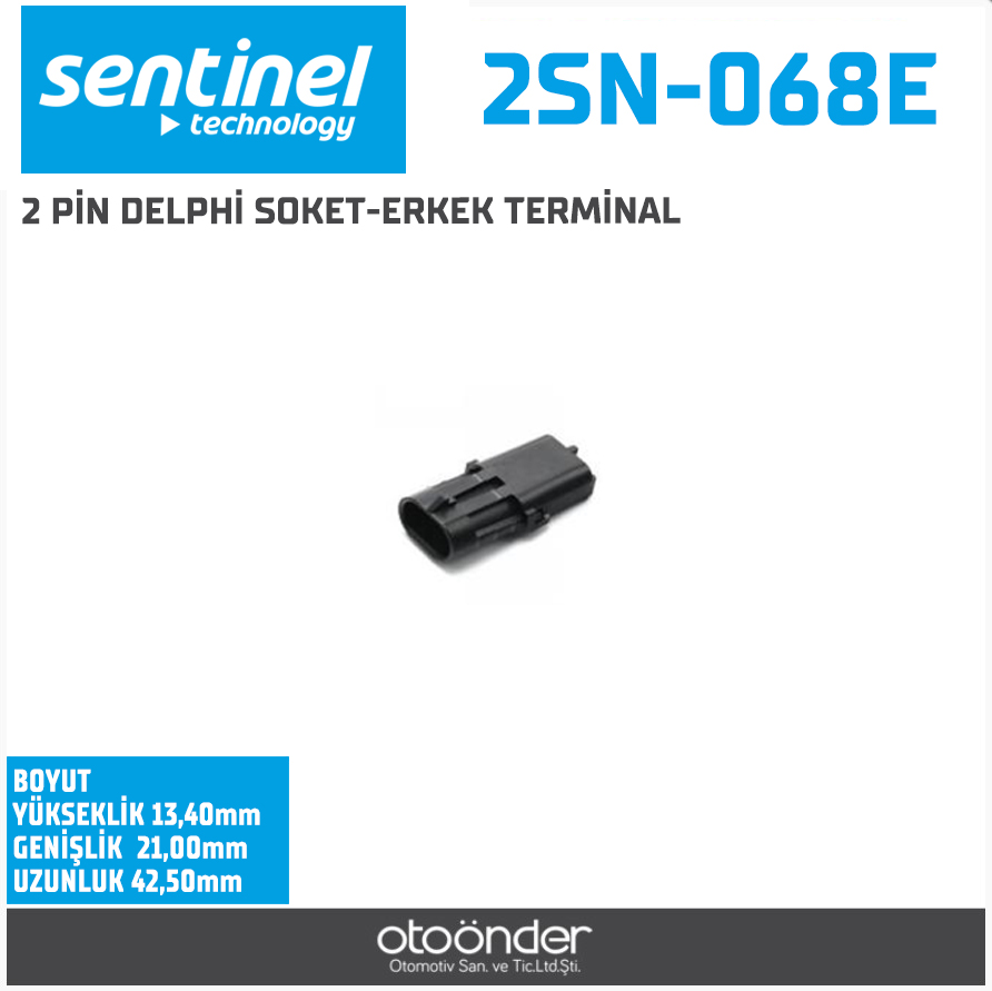 DELPHI İŞ MAKİNESİ VE GERİ VİTES SOKETİ. [ERKEK TERMİNAL][FORD / İŞ MAKİNESİ]