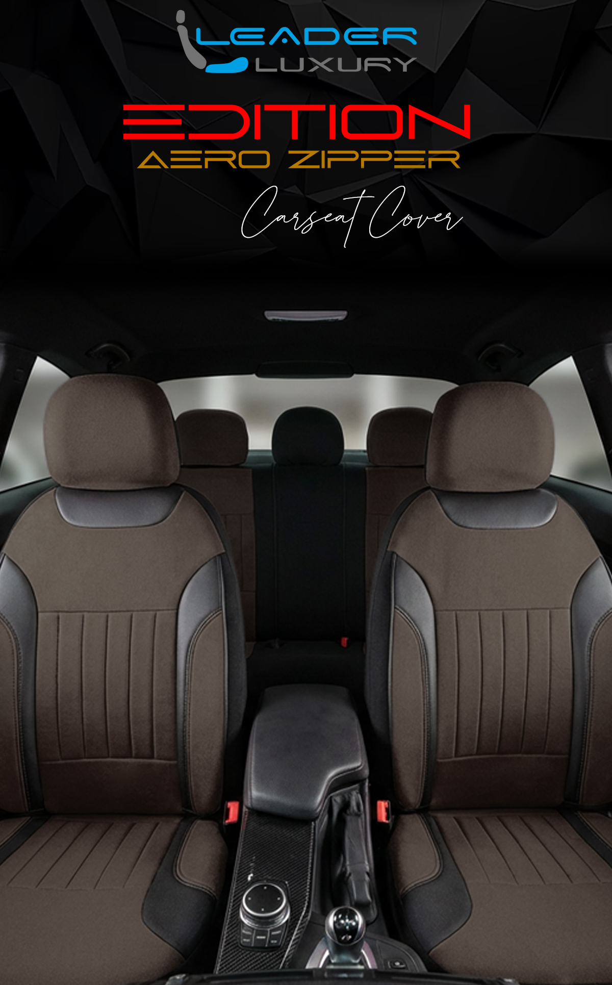 EDİTİON TAY TÜYÜ OTO KILIFI FERMUARLI. KAHVERENGİ