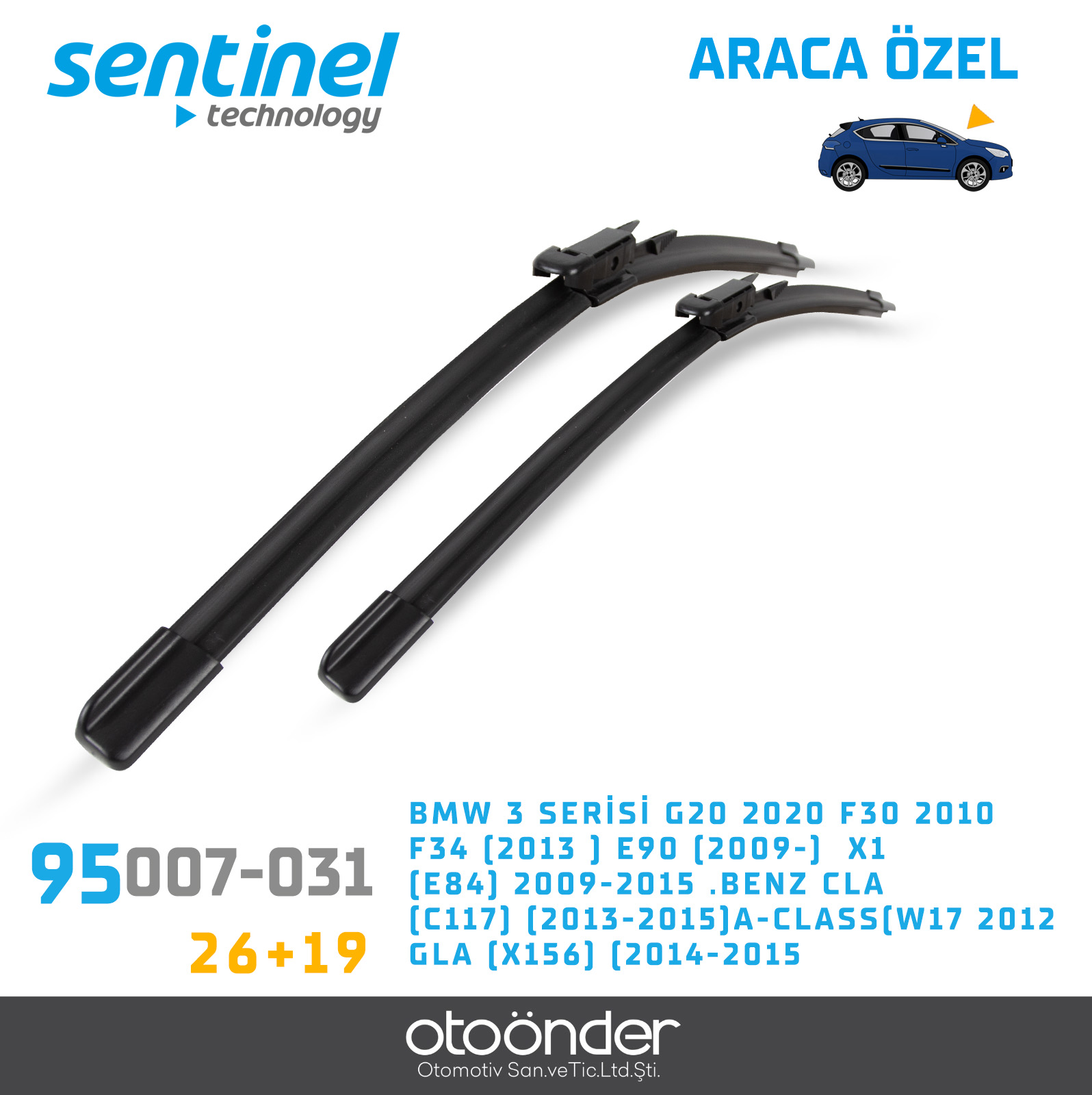 BMW 3 SERİSİ G20 2020 F30 2010 F34 (2013 ). E90 (2009-)  X1 (E84) 2009-2015 .BENZ CLA (C117) (2013-2015)...A-CLASS(W176) 2012-...GLA (X156) (2014-2015)