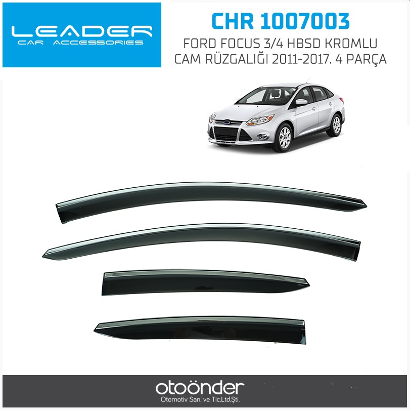 FORD FOCUS 3/4 HBSD KROMLU CAM RÜZGALIĞI 2011-2017. 4PARÇA