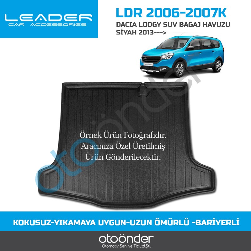 DACIA LODGY BAGAJ HAVUZU SİYAH 2013--->