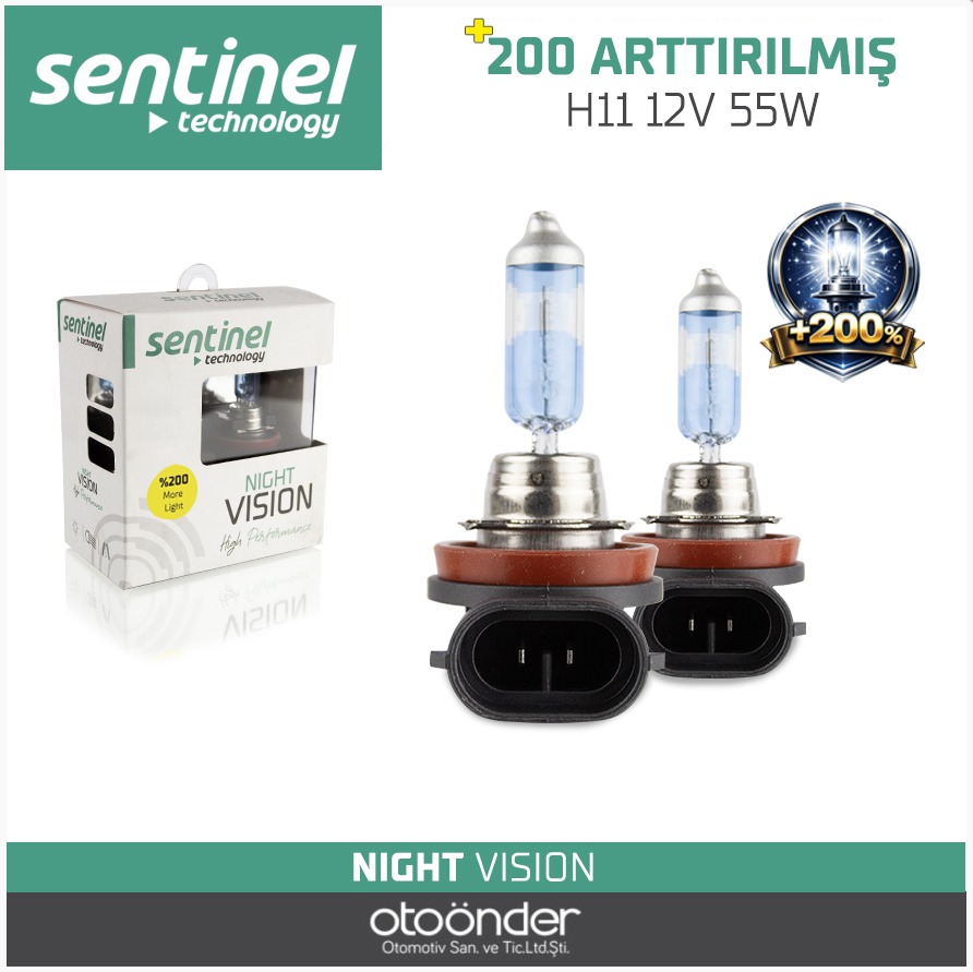NIGHT VISION ARTIRIMLI AMPÜL %200 12V 55W