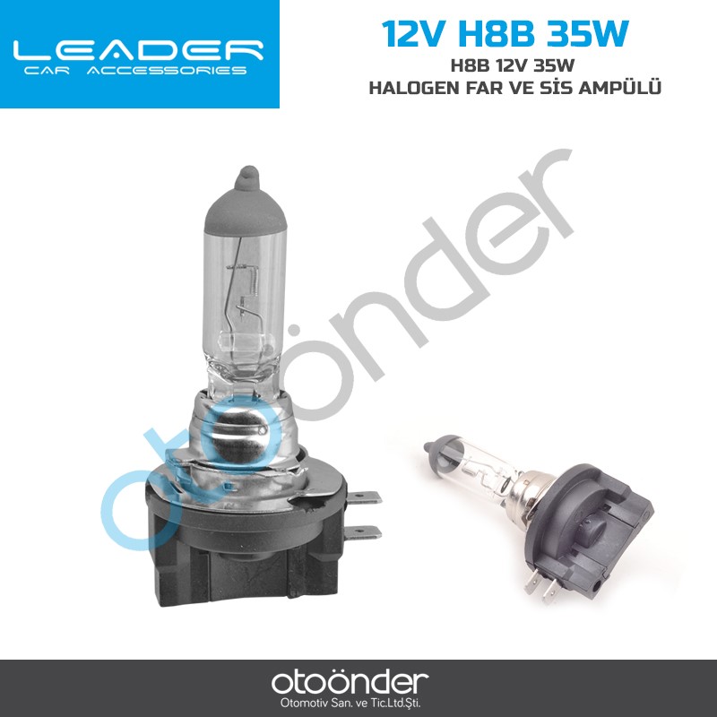 H8B 12V 35W HALOGEN FAR VE SİS  AMPÜLÜ