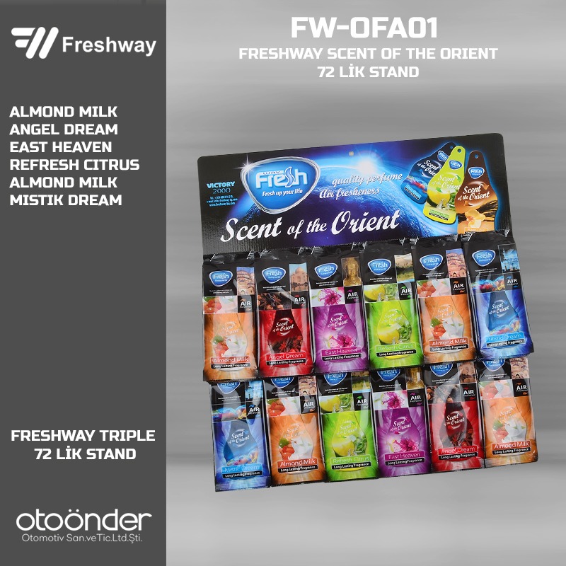 DRY ORIENT  Kağıt Koku Stand ( 72 Adet Var )Fresh Way