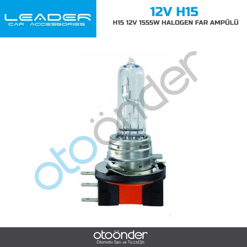 H15 12V 15/55W HALOGEN FAR AMPÜLÜ