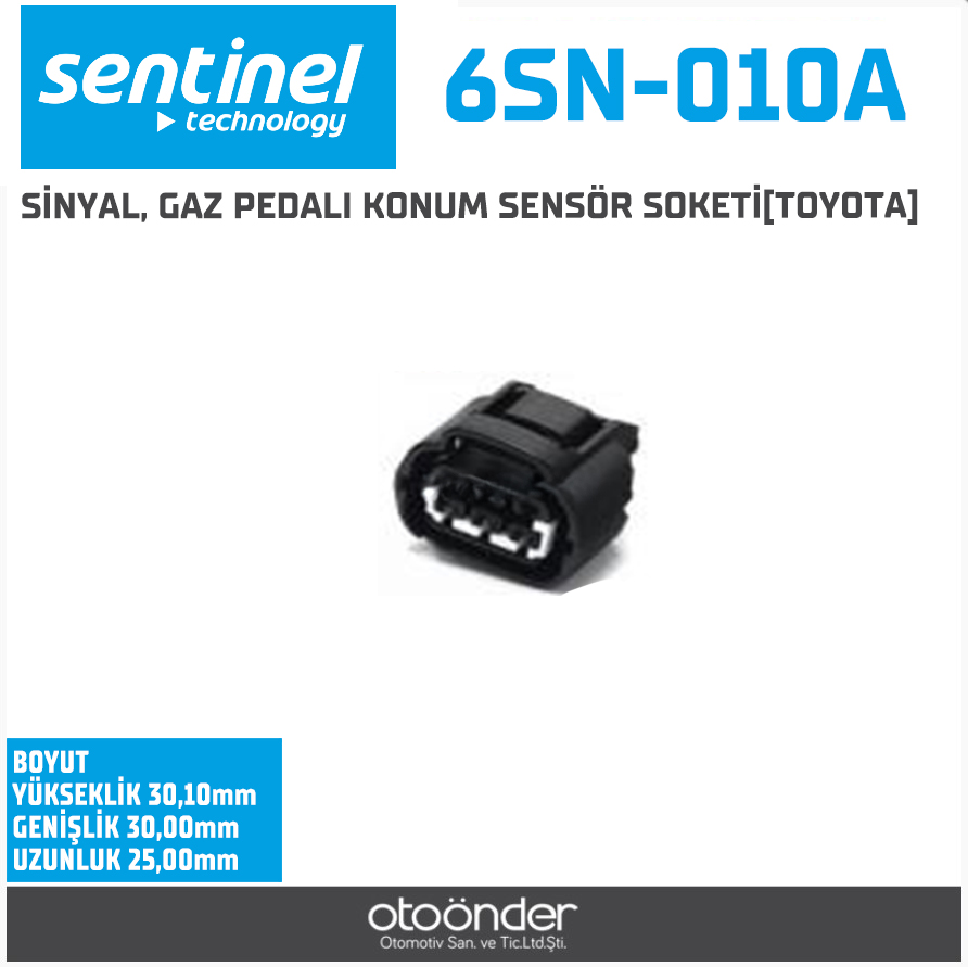 SİNYAL, GAZ PEDALI KONUM SENSÖR SOKETİ[TOYOTA]