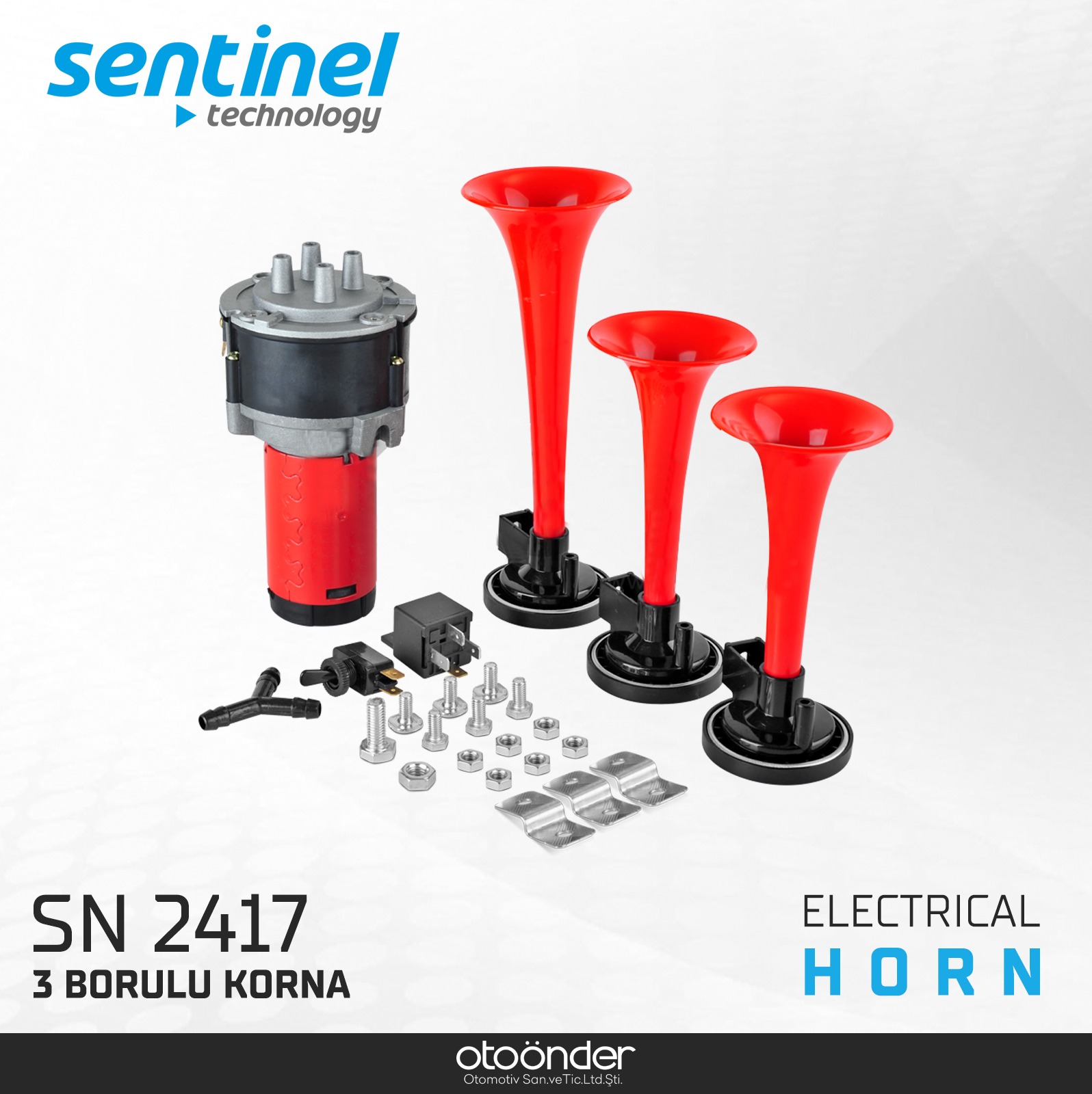 KORNA 12V  3 BORULU
