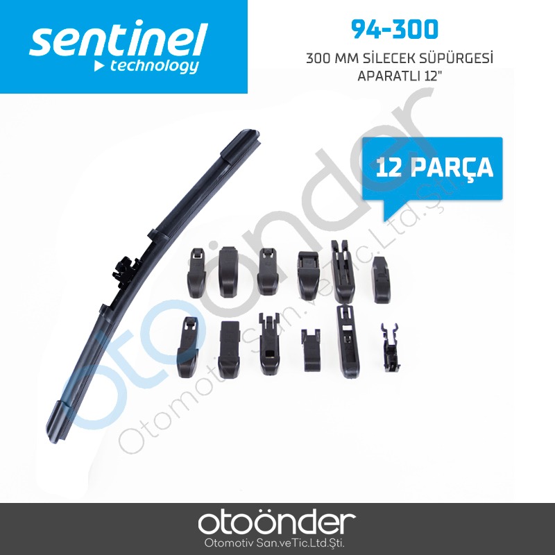 300 MM SİLECEK SÜPÜRGESİ APARATLI 12"